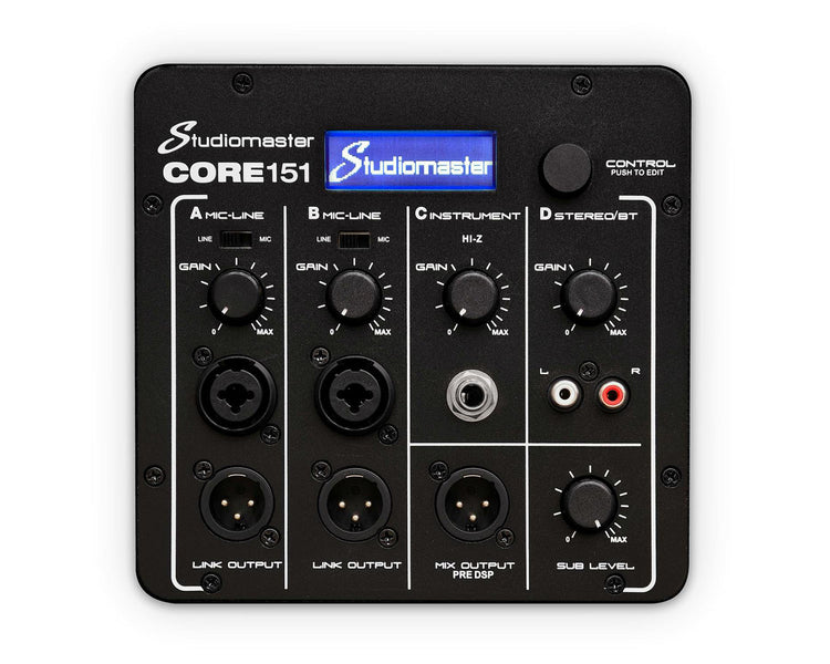 STUCORE151 - Studiomaster CORE 151 15inch Active Curved Array PA Speaker System and DSP Mixer Image 2