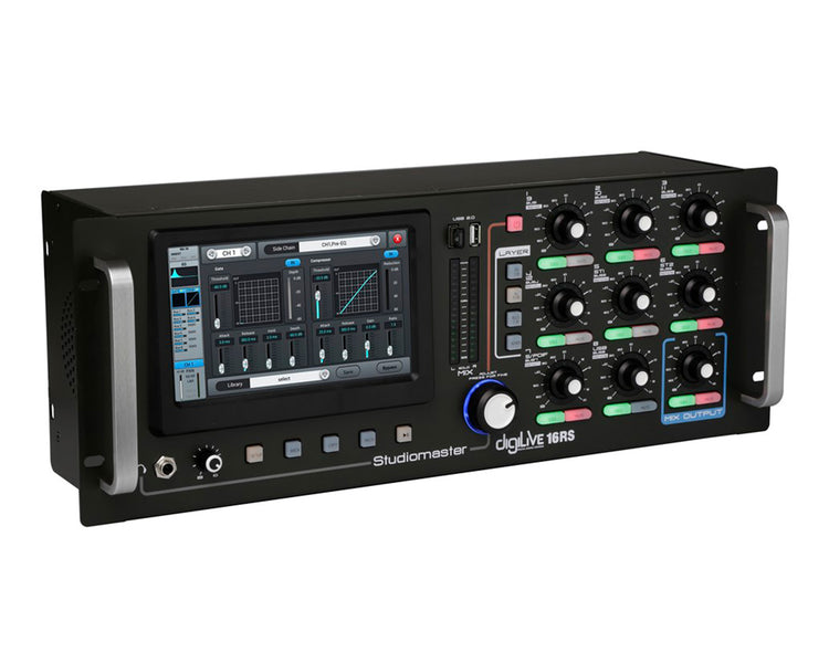 STUDIDILIVE16RS - Studiomaster digiLive 16RS Digital Rack Mixer 16inputs or 16Bus or 12Mic or 2St Image 2