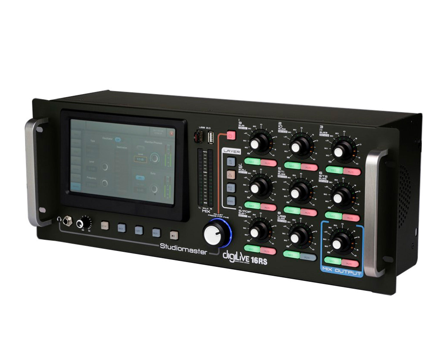 STUDIDILIVE16RS - Studiomaster digiLive 16RS Digital Rack Mixer 16inputs or 16Bus or 12Mic or 2St Image 3