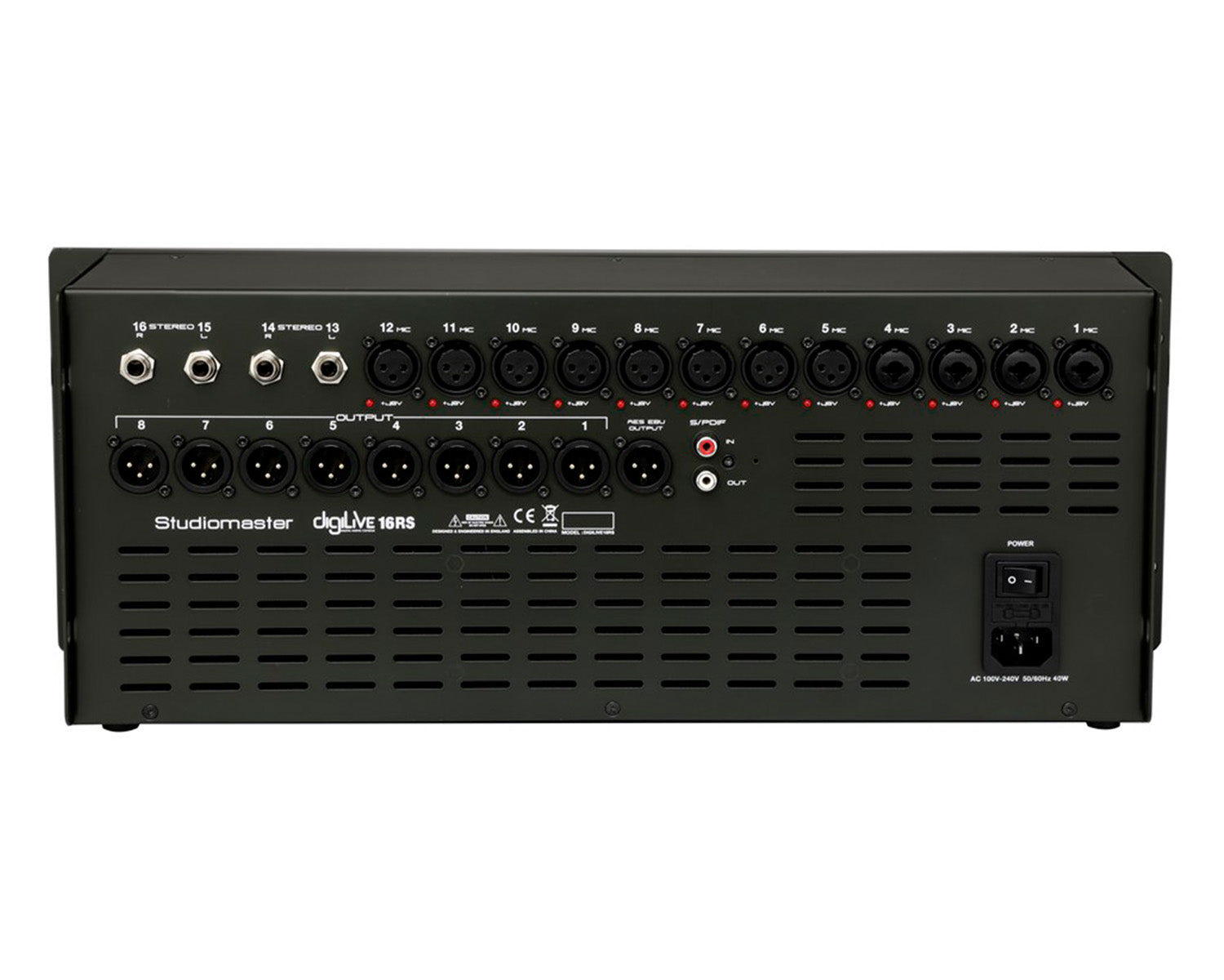 STUDIDILIVE16RS - Studiomaster digiLive 16RS Digital Rack Mixer 16inputs or 16Bus or 12Mic or 2St Image 4
