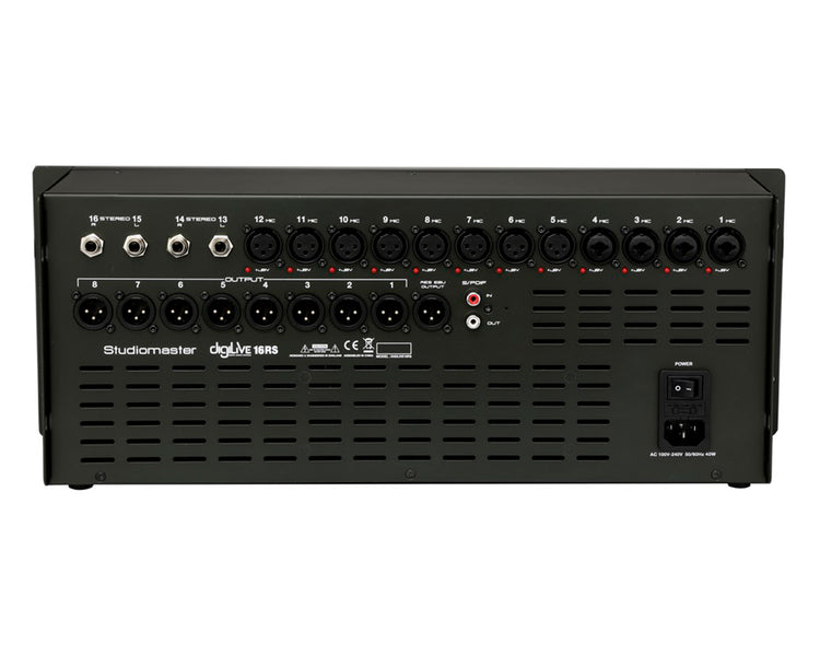 STUDIDILIVE16RS - Studiomaster digiLive 16RS Digital Rack Mixer 16inputs or 16Bus or 12Mic or 2St Image 4