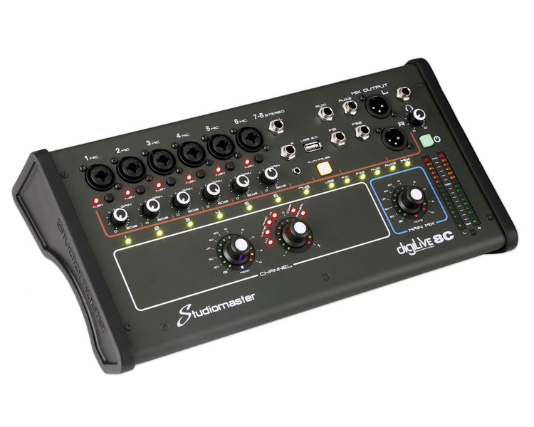 STUDIDILIVE8 - Studiomaster digiLive 8C Compact Wifi Digital Mixer 8 input or 2 Mic or 1 Stereo Image 2
