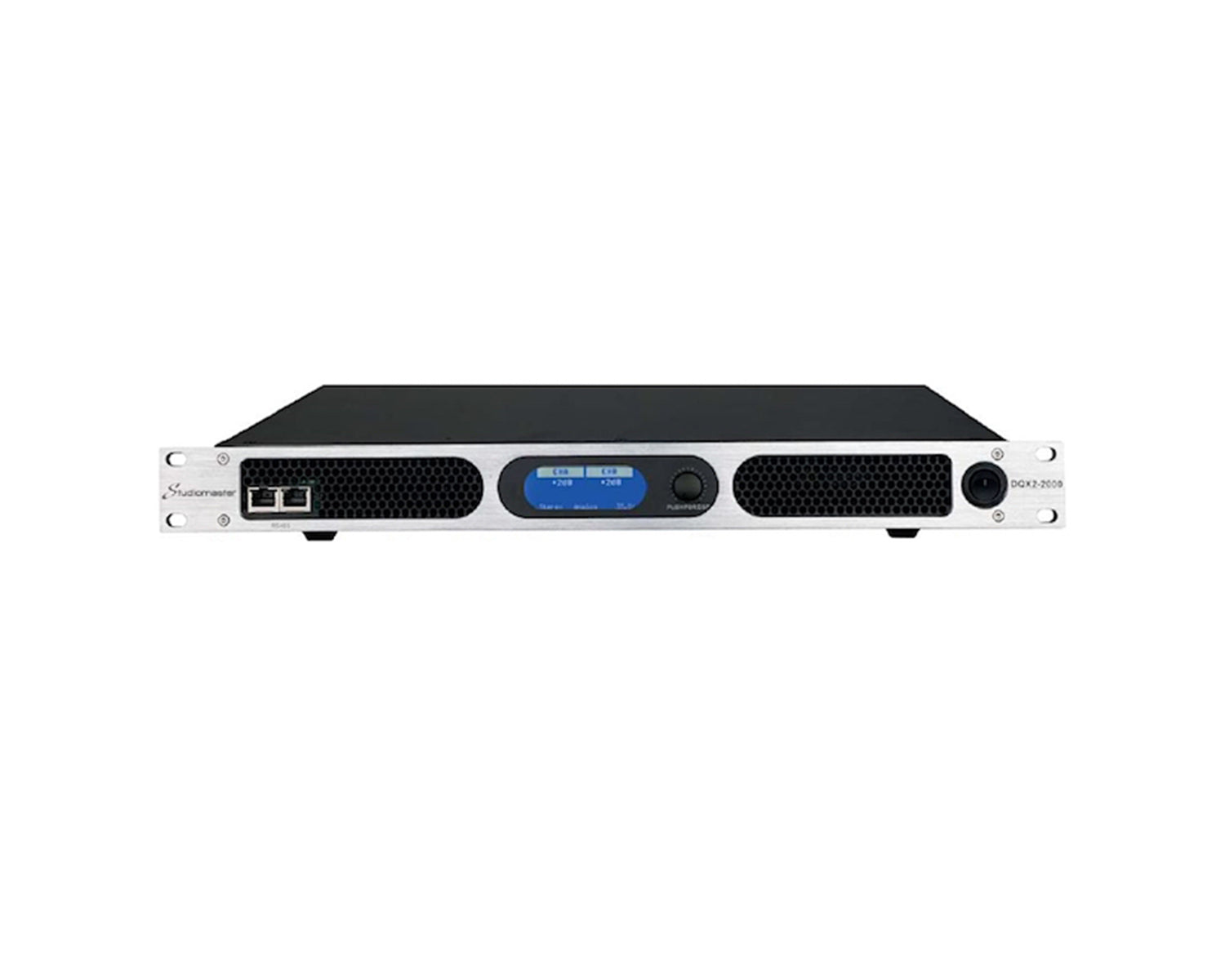 STUDQX21300 - Studiomaster DQX2 1300 Digital Power Amp with DSP 2 x 1100W @ 4ohm 1U Image 1