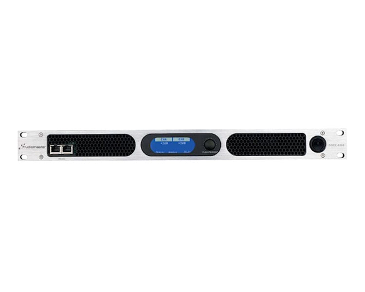 STUDQX22000 - Studiomaster DQX2 2000 Digital Power Amp with DSP 2 x 1700W @ 4ohm 1U Image 2