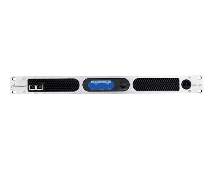 STUDQX24000 - Studiomaster DQX2 4000 Digital Power Amp with DSP 2 x 3400W @ 4ohm 1U Image 2