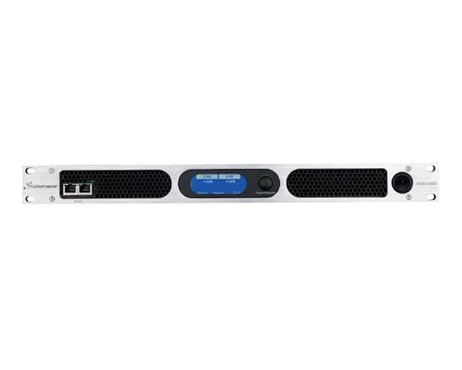 STUDQX44000 - Studiomaster DQX4 4000 Digital Power Amp with DSP 4 x 1700W @ 4ohm 1U Image 2
