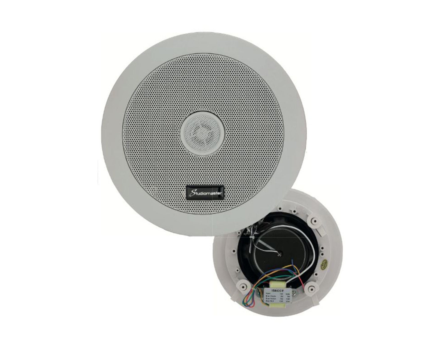 STUIS6CCT - Studiomaster IS6CCT 6.5inch 100v Line Coaxial Ceiling Speaker 20W Image 1