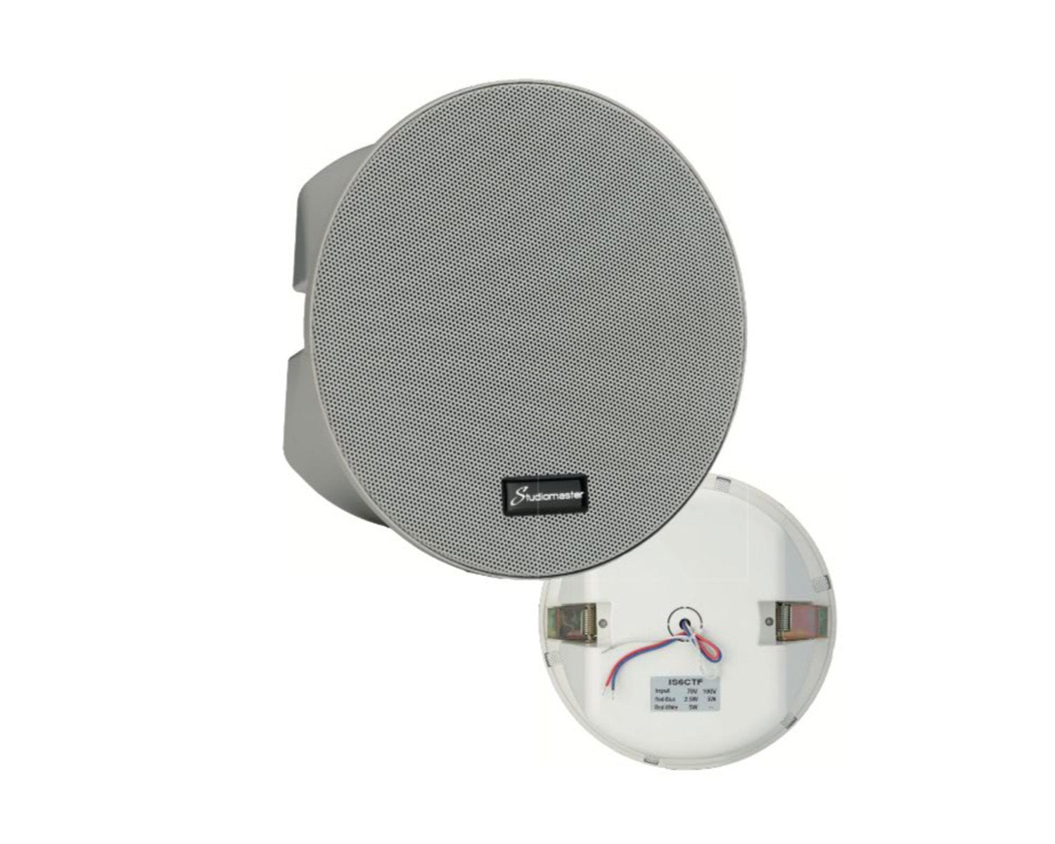 STUIS6CTF - Studiomaster IS6CTF 6.5inch 100v Line Thin Edge Fire Retardent Ceiling Speaker 5W Image 1