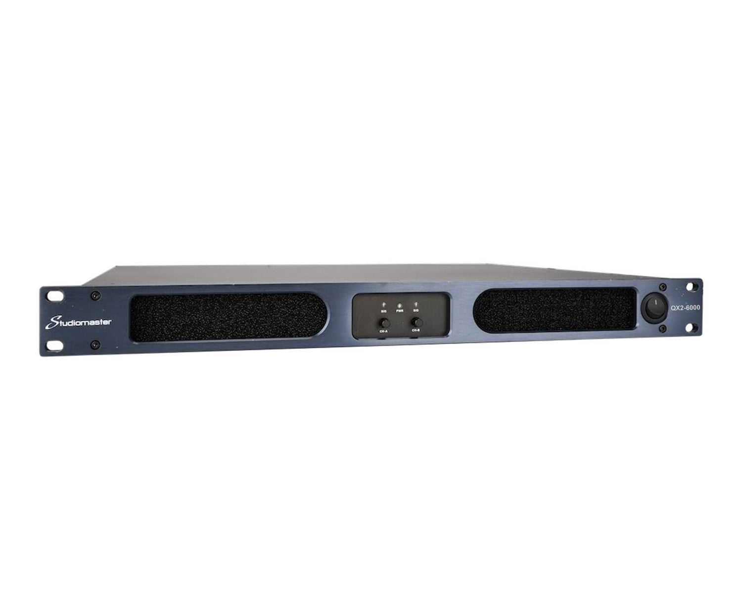 STUQX2-6000 - Studiomaster QX2 6000 Digital Power Amplifier 2 x 5100W @ 4ohm 1U Image 1