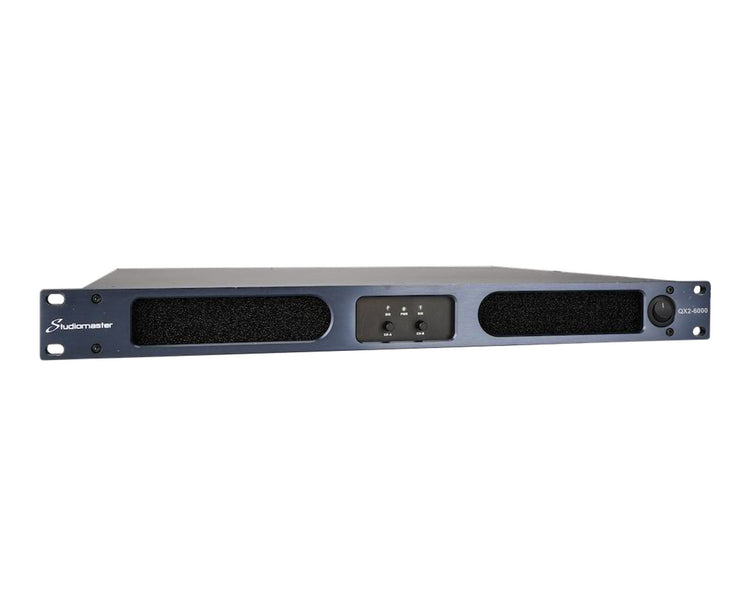 STUQX2-6000 - Studiomaster QX2 6000 Digital Power Amplifier 2 x 5100W @ 4ohm 1U Image 1