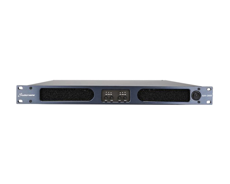 STUQX42600 - Studiomaster QX4 2600 Digital Power Amplifier 4 x 1100W @ 4ohm 1U Image 2