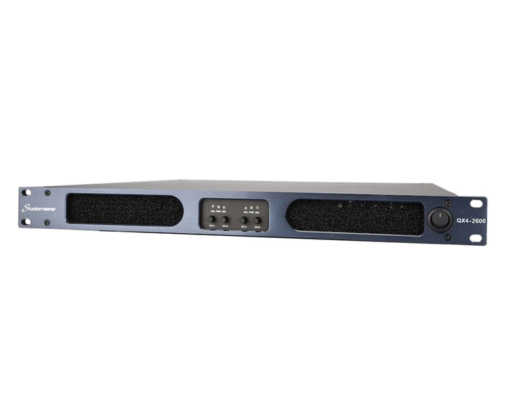 STUQX42600 - Studiomaster QX4 2600 Digital Power Amplifier 4 x 1100W @ 4ohm 1U Image 3