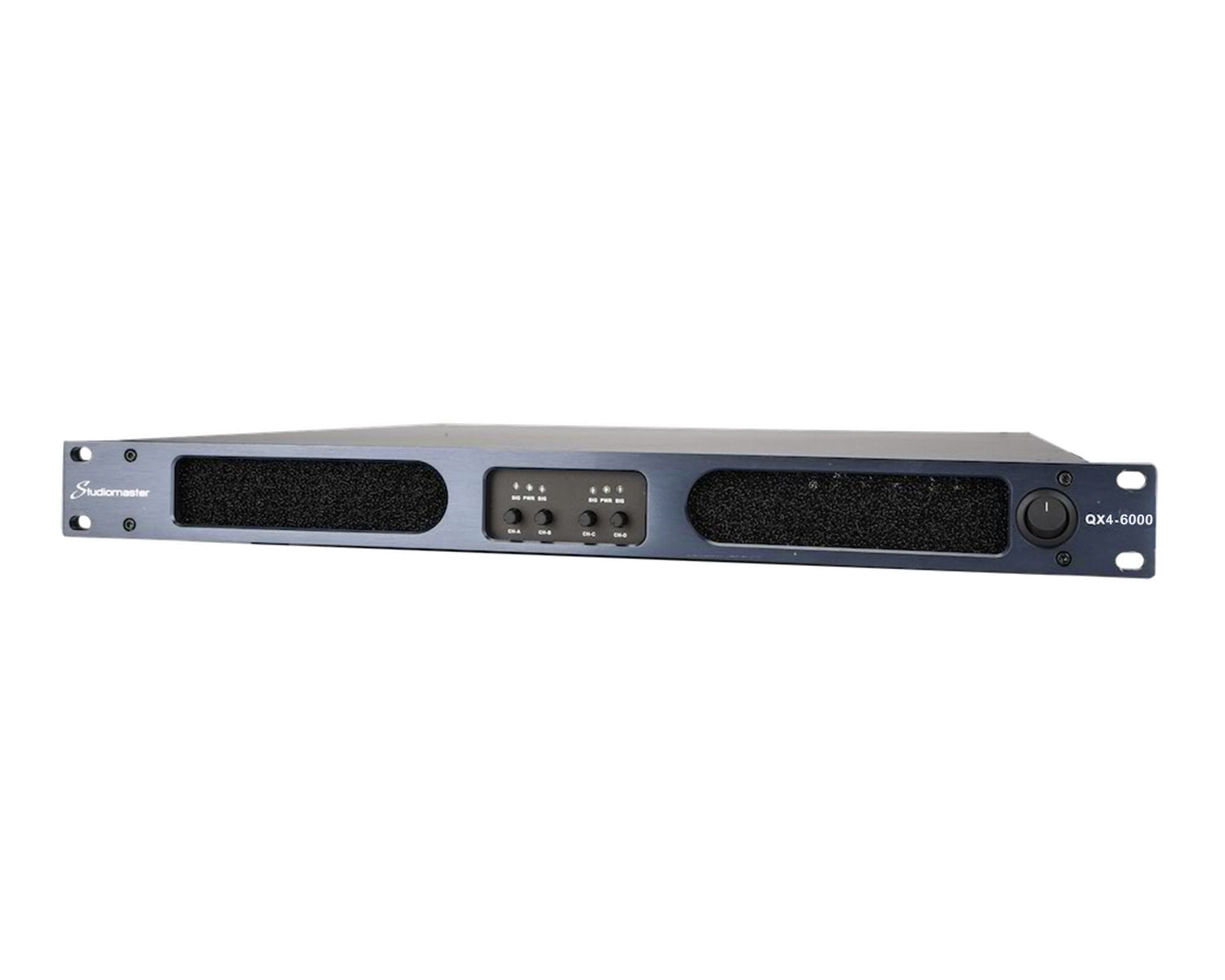 STUQX46000 - Studiomaster QX4 6000 Digital Power Amplifier 4 x 2550W @ 4ohm 1U Image 3