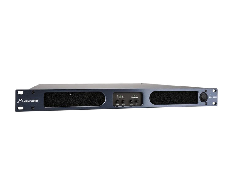 STUQX48000 - Studiomaster QX4 8000 Digital Power Amplifier 4 x 3400W @ 4ohm 1U Image 1