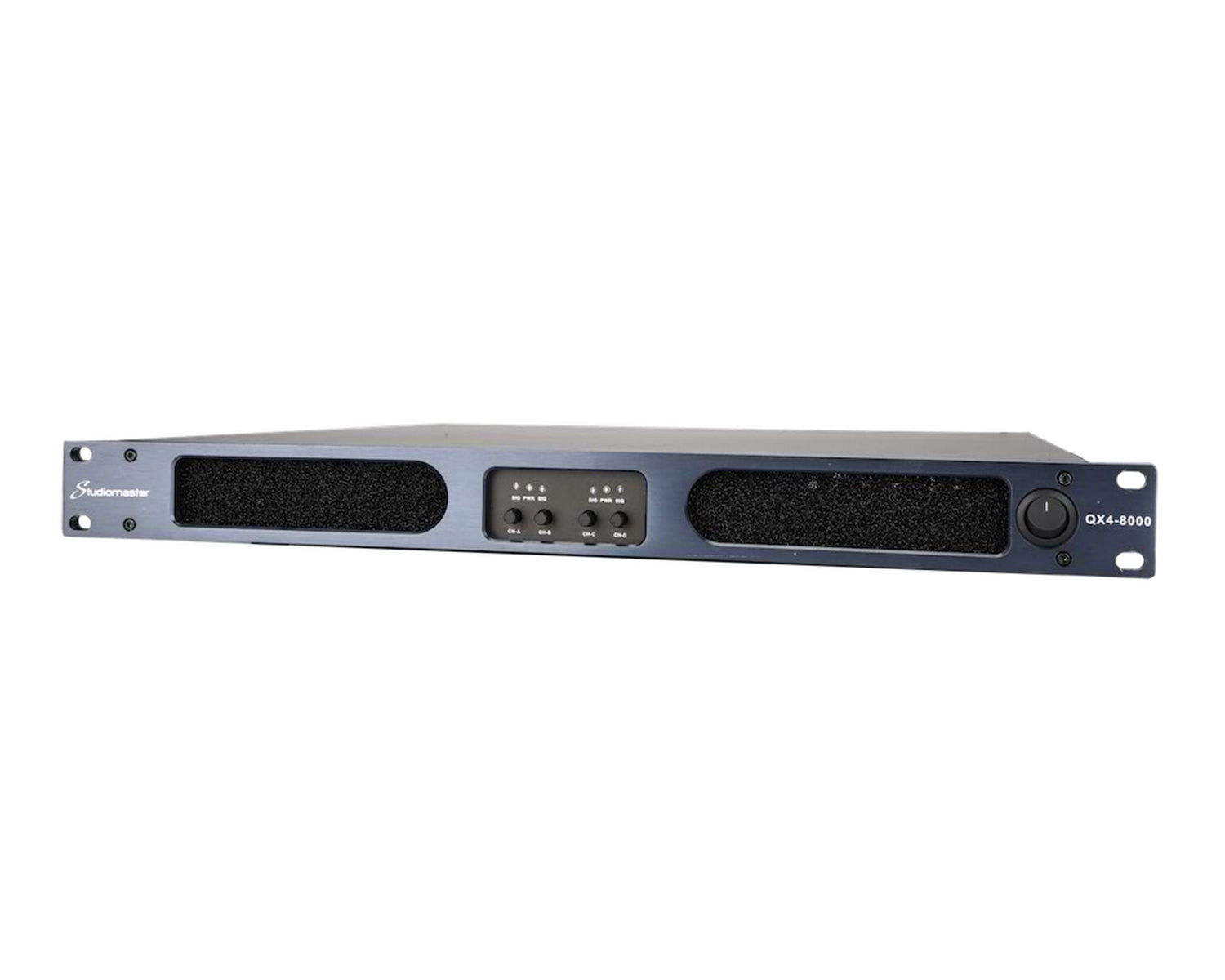 STUQX48000 - Studiomaster QX4 8000 Digital Power Amplifier 4 x 3400W @ 4ohm 1U Image 2