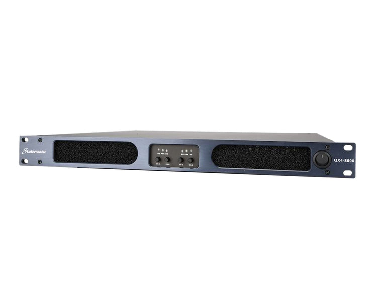 STUQX48000 - Studiomaster QX4 8000 Digital Power Amplifier 4 x 3400W @ 4ohm 1U Image 2
