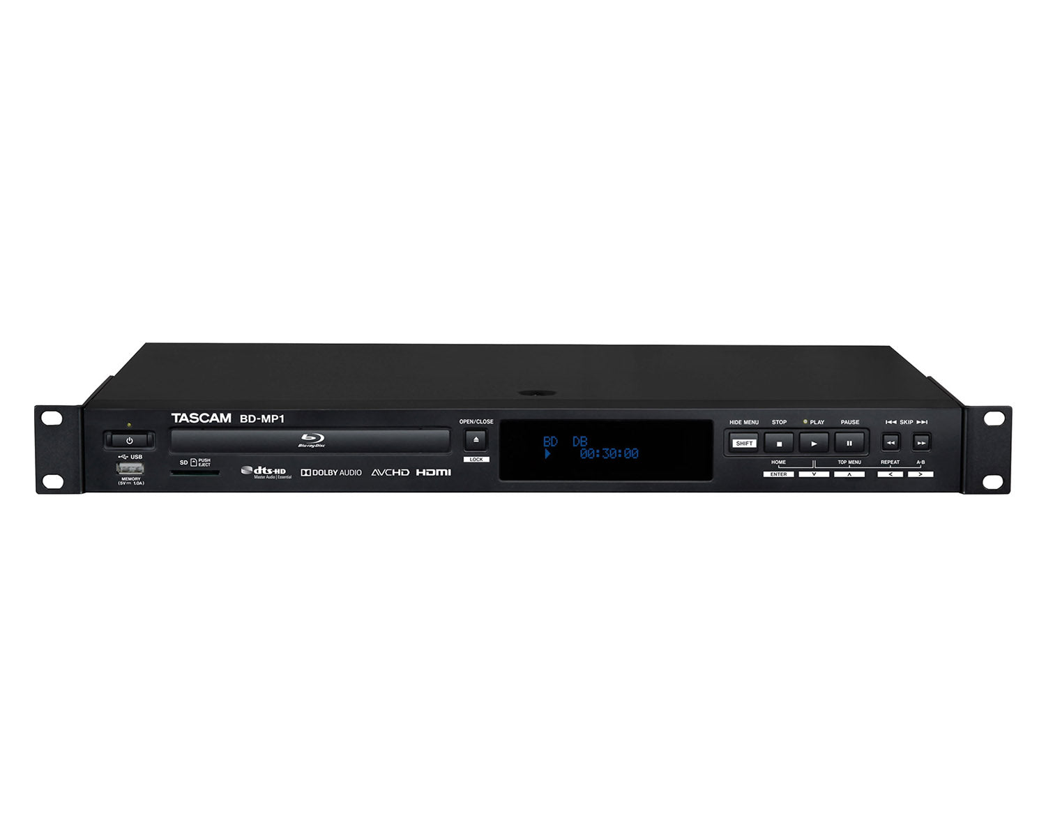 TASBDMP1 - TASCAM BD MP1 Professional Blu Ray Multi Media Player 1U Image 1