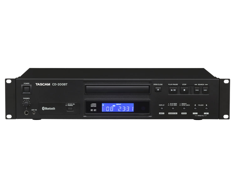TASCD200BT - TASCAM CD 200BT Professional CD Player with Bluetooth Receiver 2U Image 1