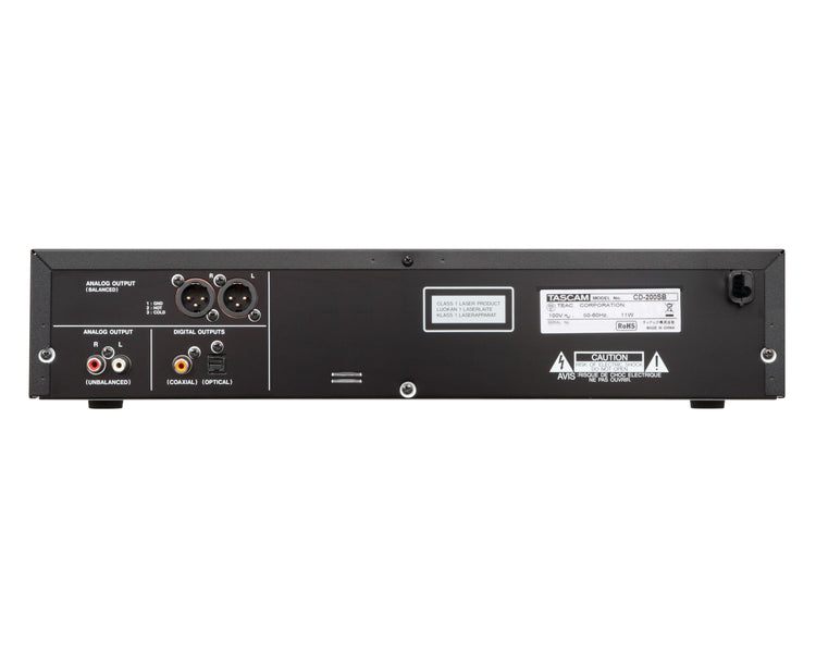 TASCD200SB - TASCAM CD 200SB CD Solid State Media and USB Player with Pitch Cont 2U Image 3