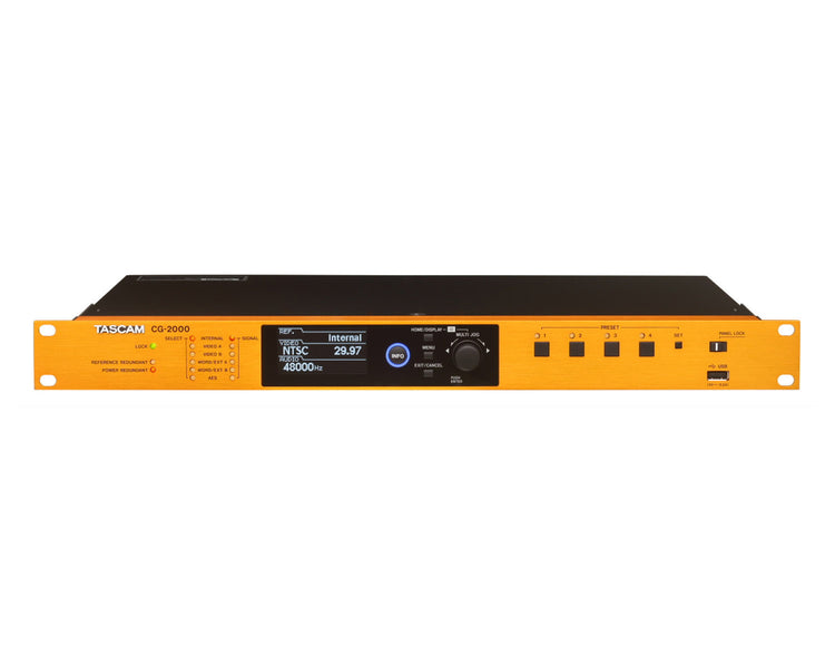 TASCG2000 - TASCAM CG 2000 Master Clock Generator with Redundant Power Supply 1U Image 1