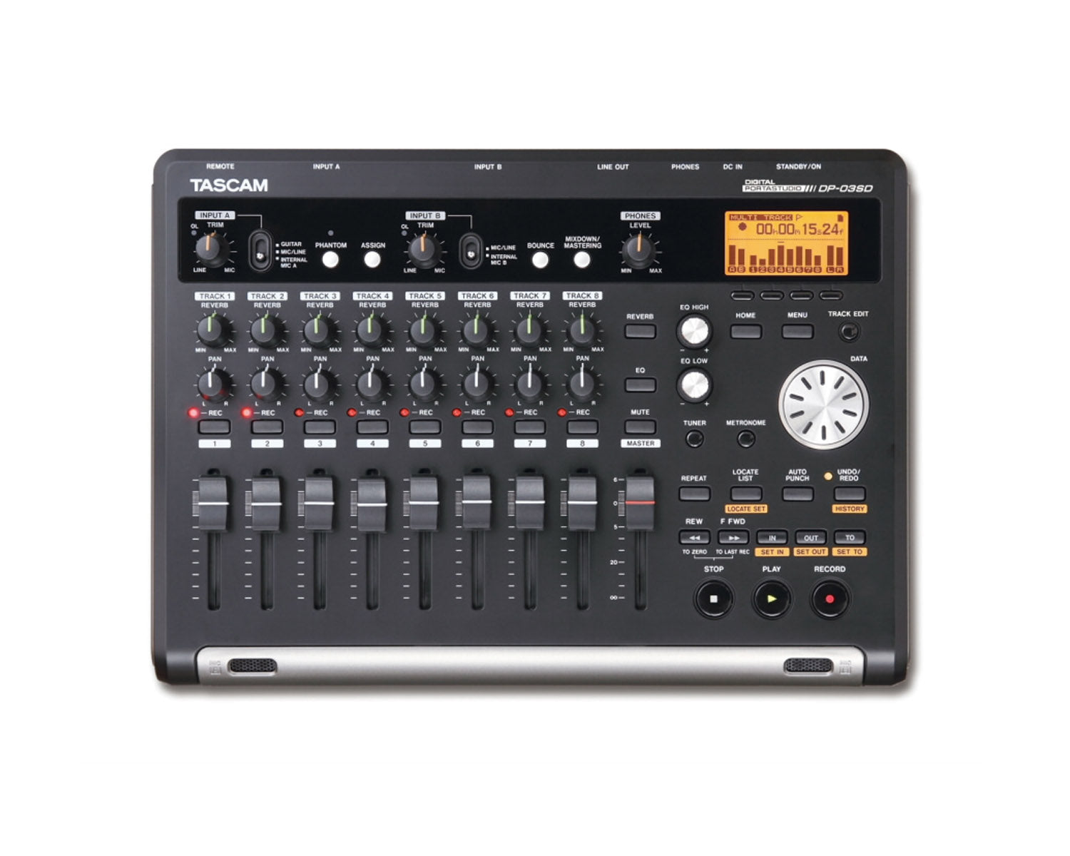 TASDP03SD - TASCAM DP 03SD 8 Track Digital Portastudio Image 1