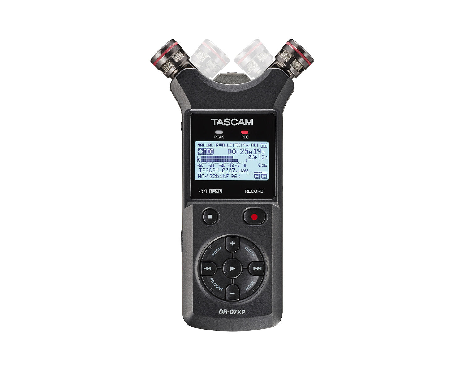 TASDR07XP - TASCAM DR 07XP 32 Bit Float Stereo Audio Recorder or USB C 2x2 Interface Image 1
