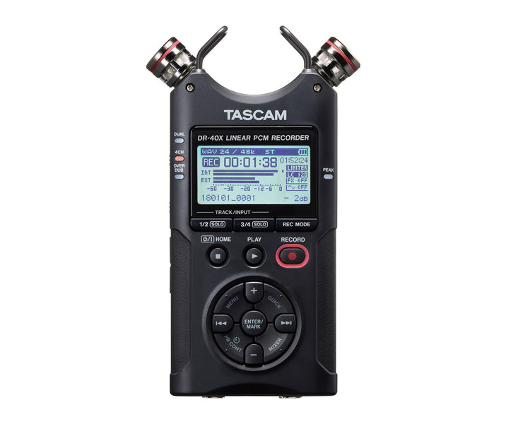 TASDR40X - TASCAM DR 40X 4 Track Portable Digital Audio Recorder or USB Interface Image 2