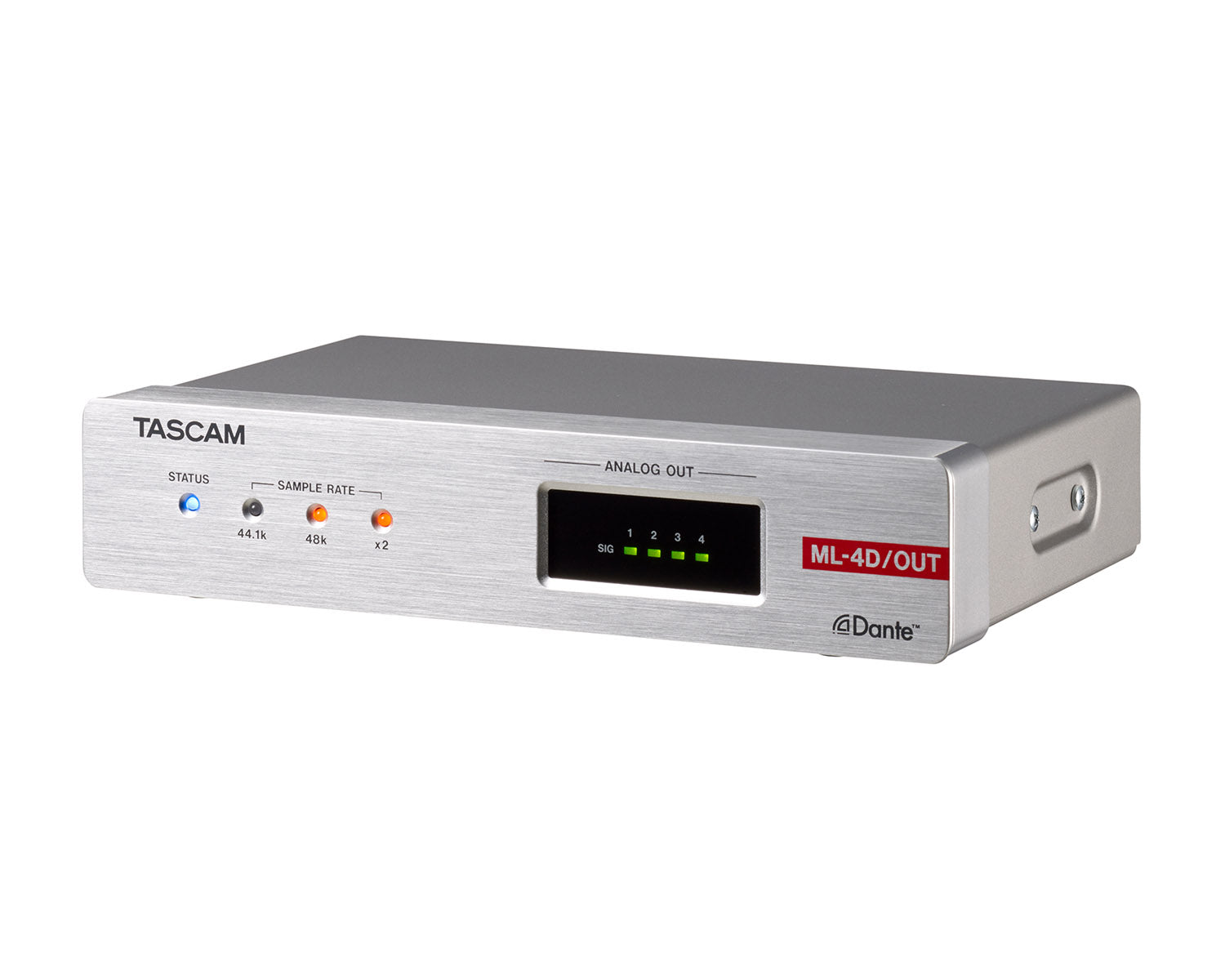TASML4DOUTE - TASCAM ML 4D or OUT E 4CH Dante Analogue Converter with DSP 1U Image 2