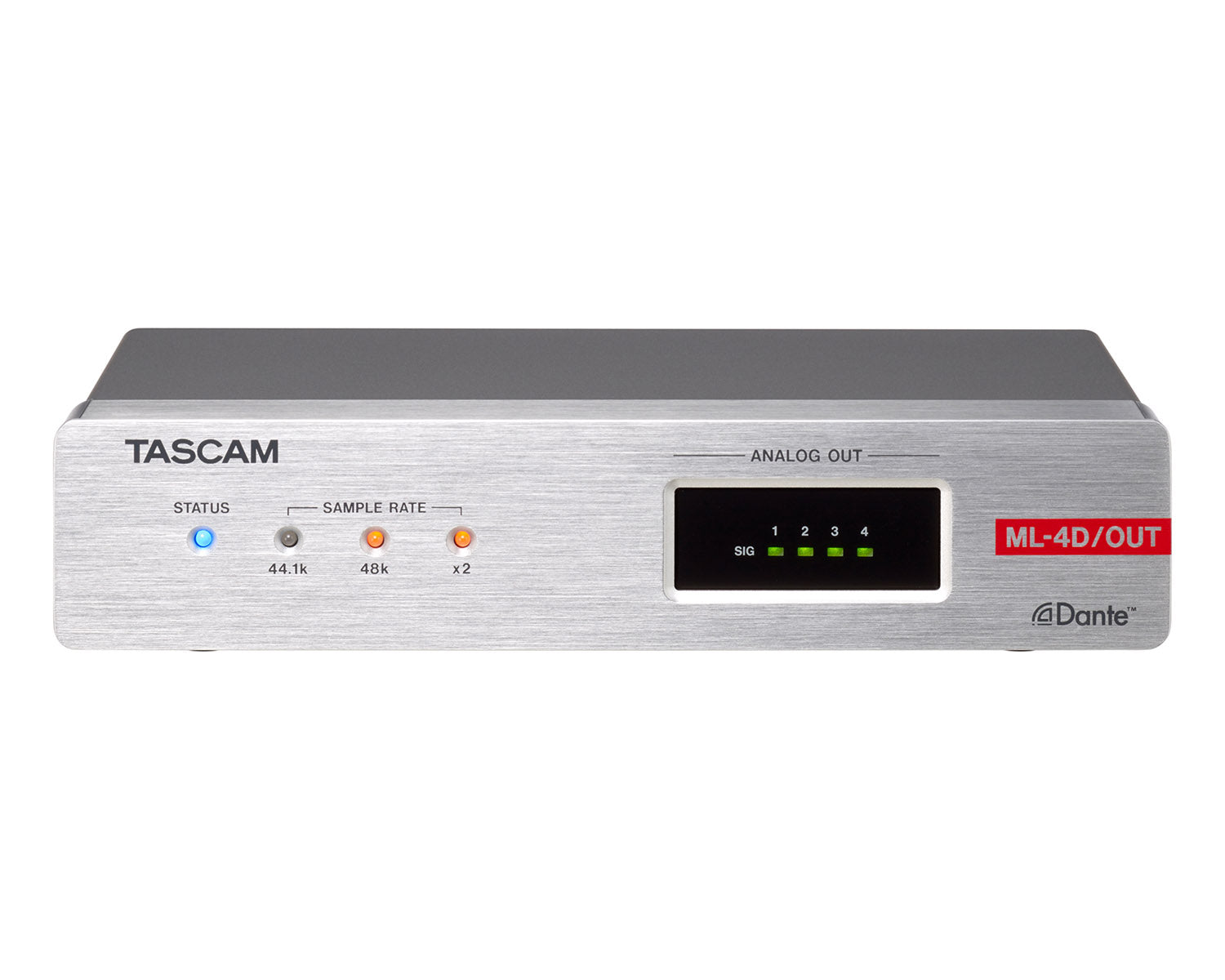 TASML4DOUTX - TASCAM ML 4D or OUT X 4CH Dante Analogue Converter with DSP XLR 1U Image 1
