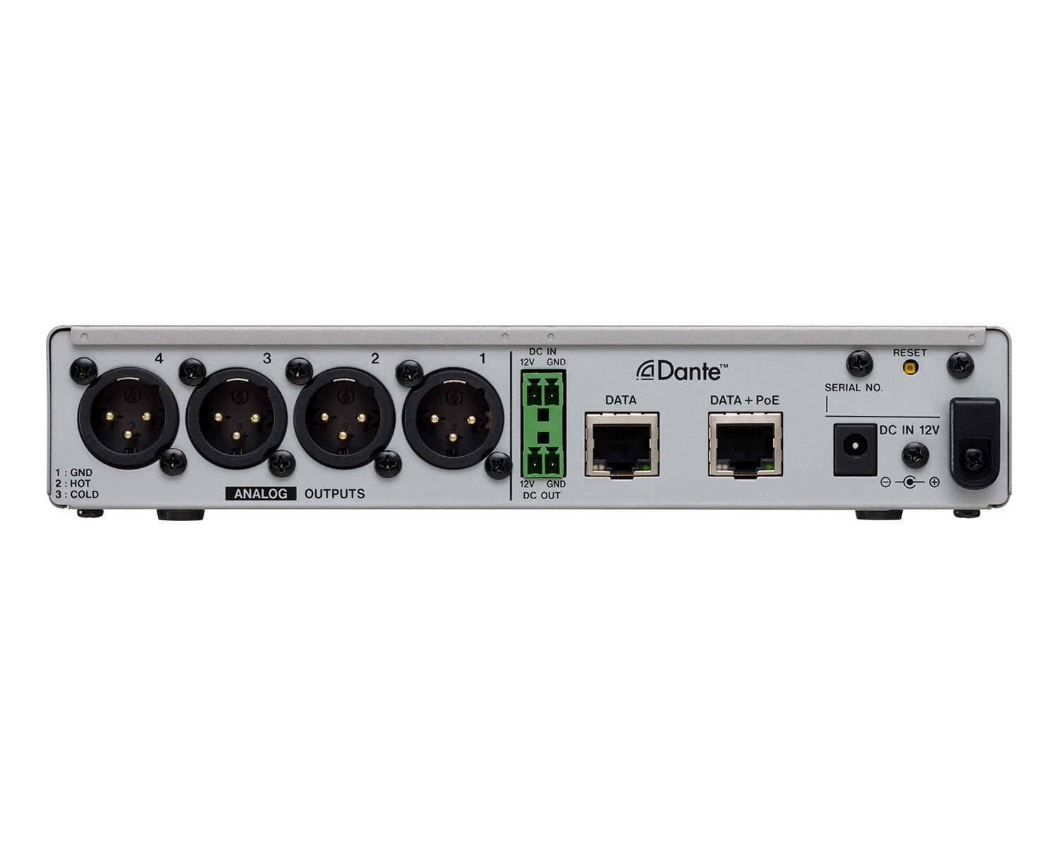 TASML4DOUTX - TASCAM ML 4D or OUT X 4CH Dante Analogue Converter with DSP XLR 1U Image 3