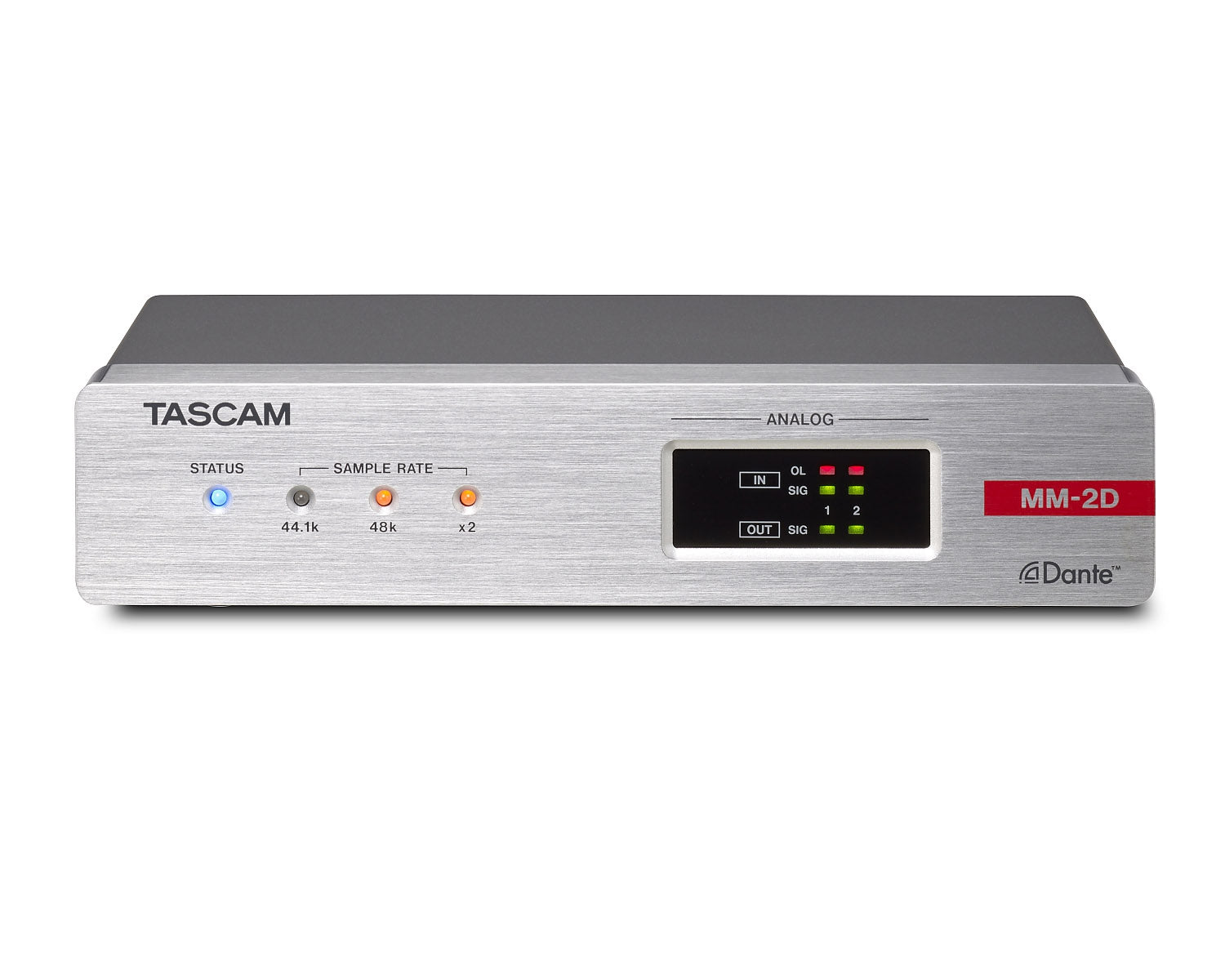 TASMM2DE - TASCAM MM 2D E 2CH Analogue Dante Analogue Converter DSP Euroblock 1U Image 1