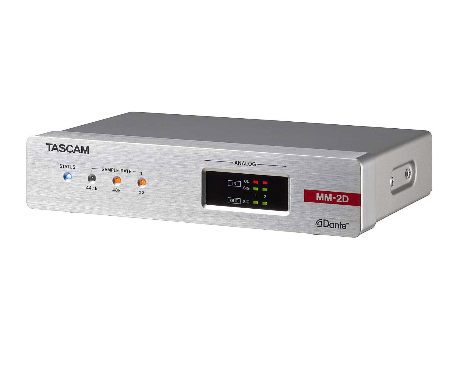TASMM2DE - TASCAM MM 2D E 2CH Analogue Dante Analogue Converter DSP Euroblock 1U Image 2