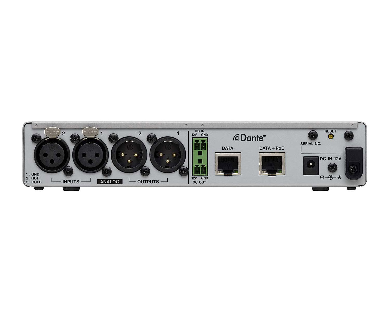 TASMM2DX - TASCAM MM 2D X 2CH Analogue Dante Analogue Converter DSP XLR 1U Image 3