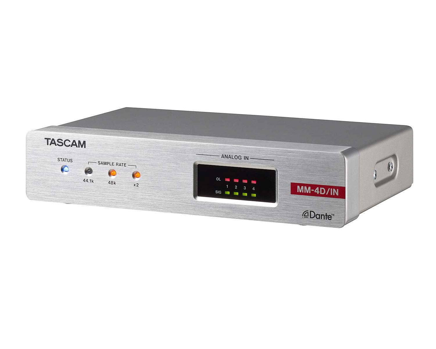 TASMM4D - TASCAM MM 4D or IN X 4Ch Analogue Dante Convertor with DSP Mixer 1U Image 2