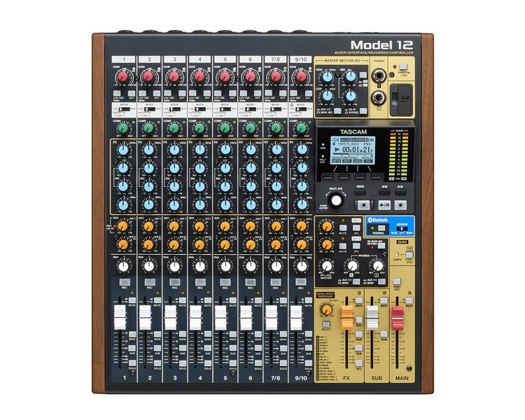 TASMODEL12 - TASCAM Model 12 12 Channel Analogue Mixer with 12 Track Digital Recorder Image 4