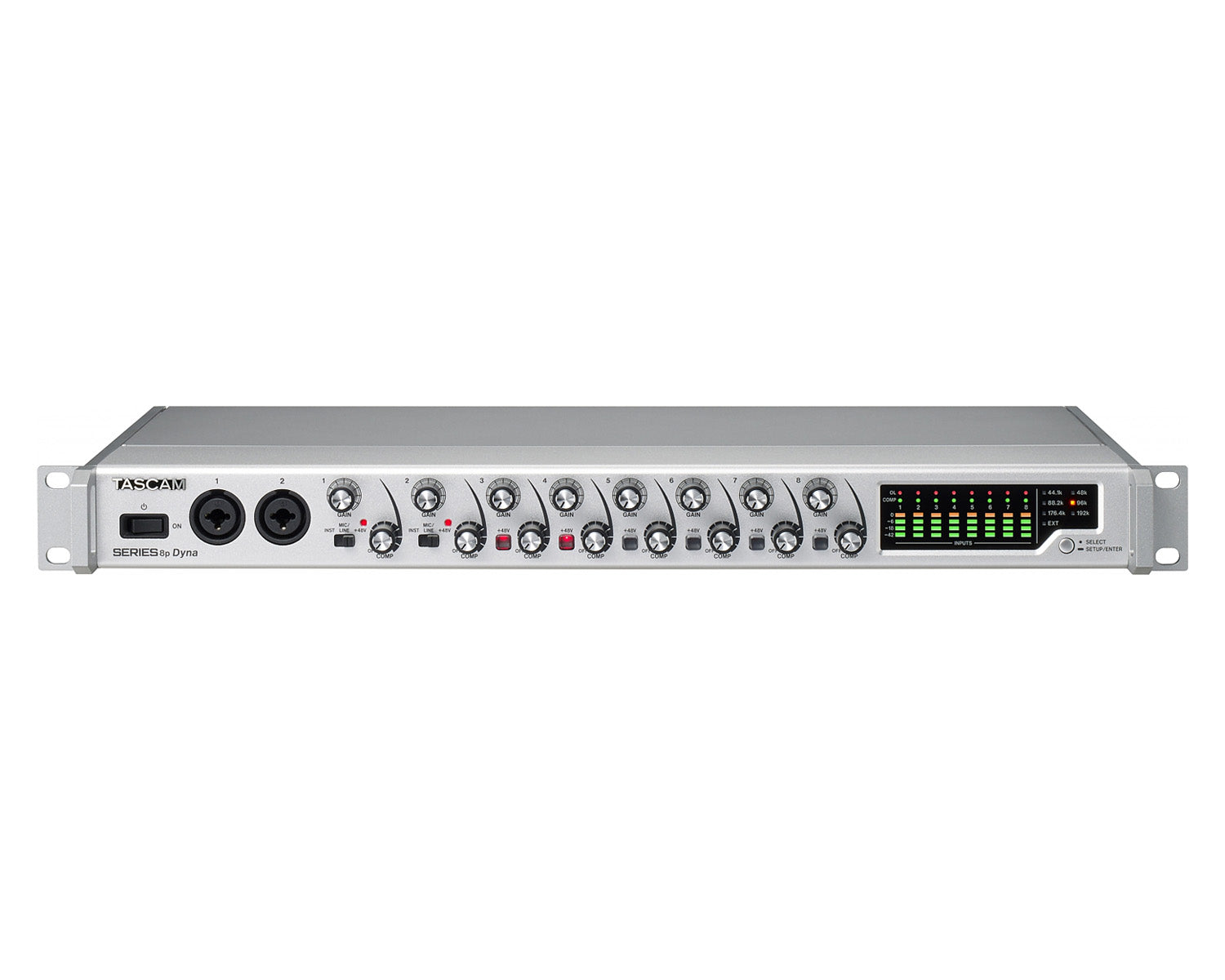 TASS8PDYNA - TASCAM SERIES 8p DYNA 8 Channel Mic Preamp With Analogue Compressor Image 1