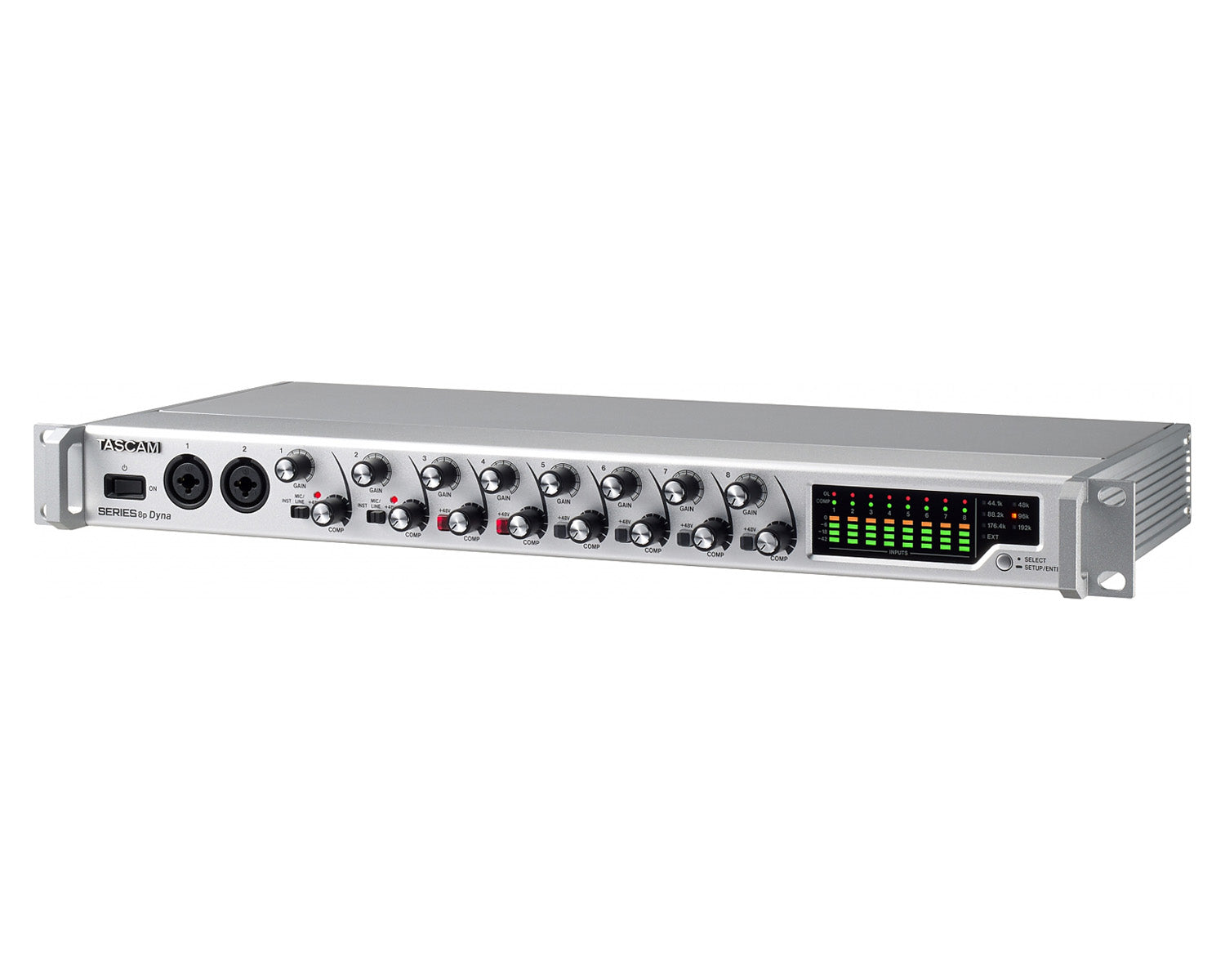 TASS8PDYNA - TASCAM SERIES 8p DYNA 8 Channel Mic Preamp With Analogue Compressor Image 2