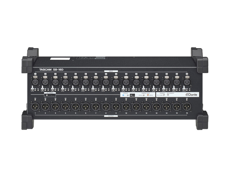TASSB16D - TASCAM SB 16D Portable or Rack Mounted 16in or 16out Stage Box with Dante 3U Image 2