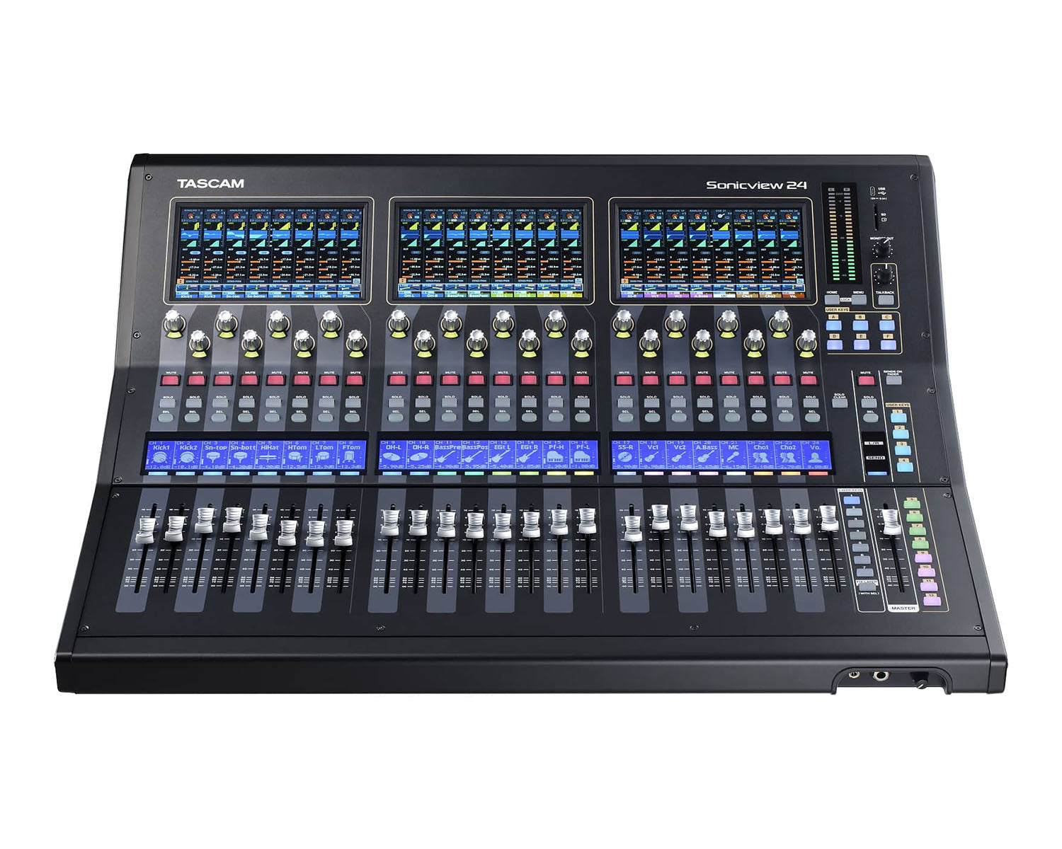 TASSONICVIEW24 - TASCAM SonicView 24 24 Channel Digital Mixing Console 44in or 24bus Dante Image 2