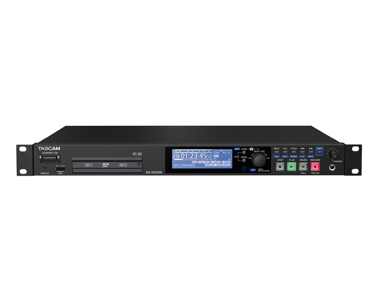 TASSSR250N - TASCAM SS R250N Networkable SS Recorder SD or SDHC or SDXC or USB FLASH 1U Image 1
