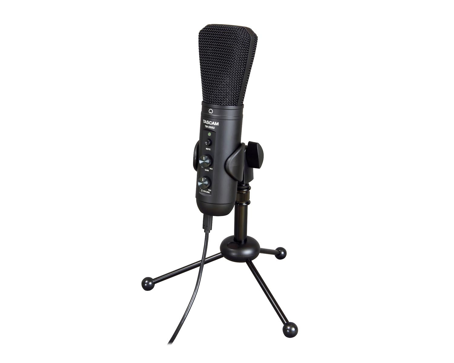 TASTM250U - TASCAM TM 250U USB Broadcast Condenser Mic with Headphones Output Image 2