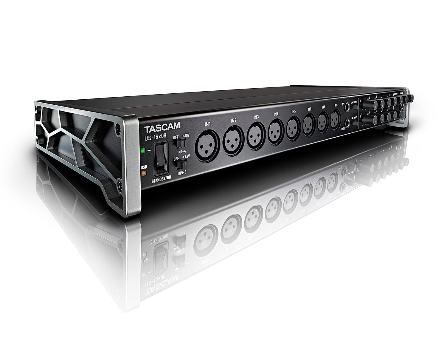 TASUS16X08 - TASCAM US 16x08 USB Audio or MIDI Interface 16in 8out Image 1