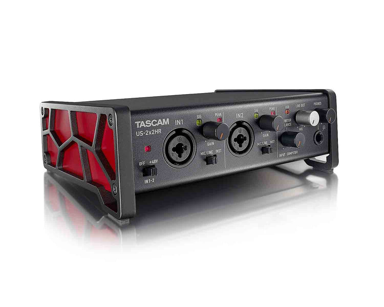 TASUS2X2HR - TASCAM US 2x2HR USB Audi MIDI Interface 2xMic Line or 2 Out Image 1