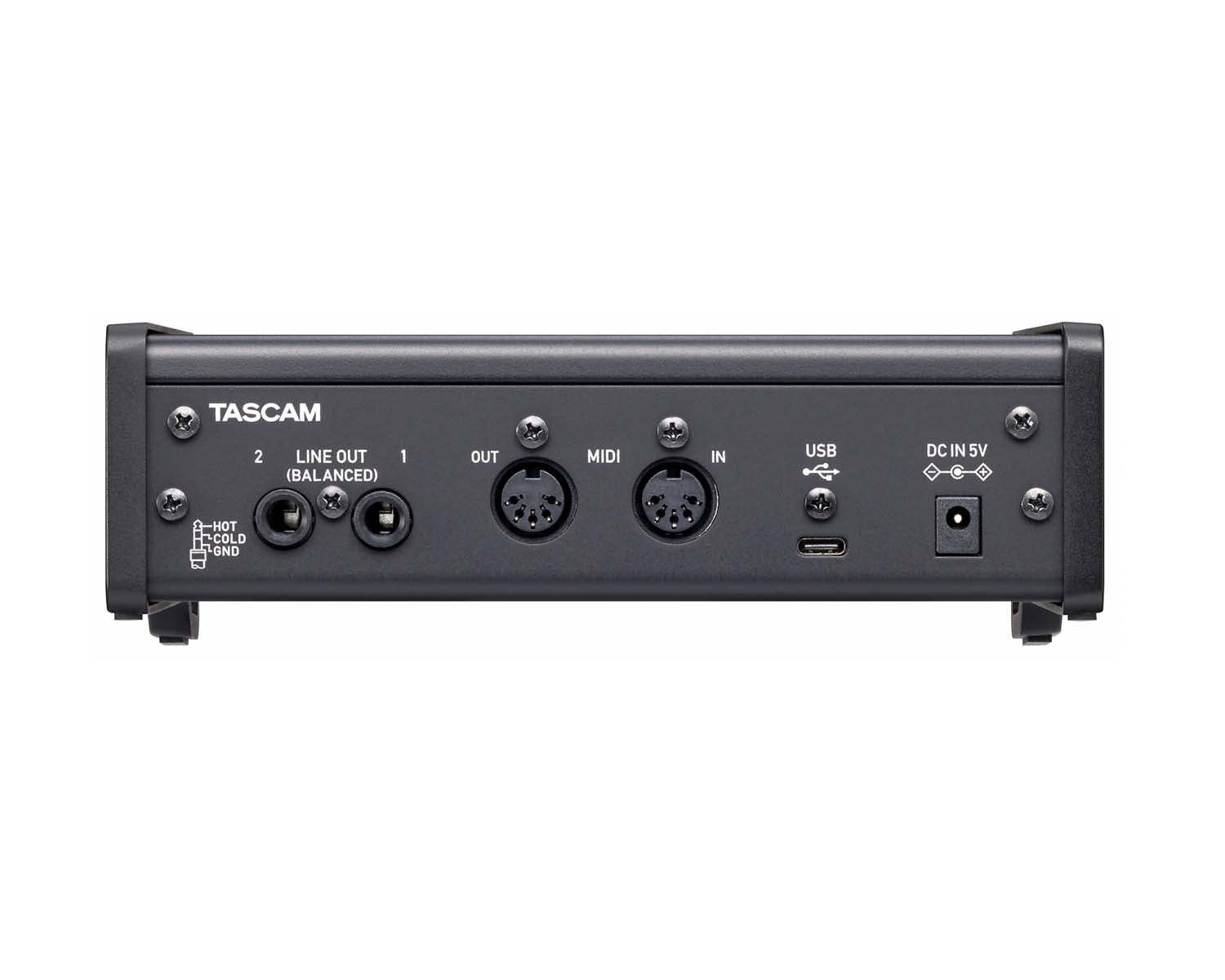 TASUS2X2HR - TASCAM US 2x2HR USB Audi MIDI Interface 2xMic Line or 2 Out Image 3
