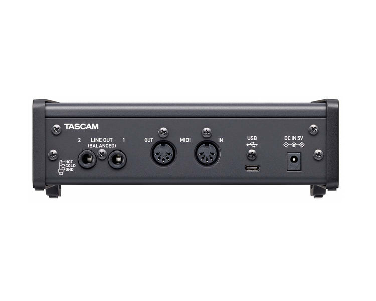 TASUS2X2HR - TASCAM US 2x2HR USB Audi MIDI Interface 2xMic Line or 2 Out Image 3