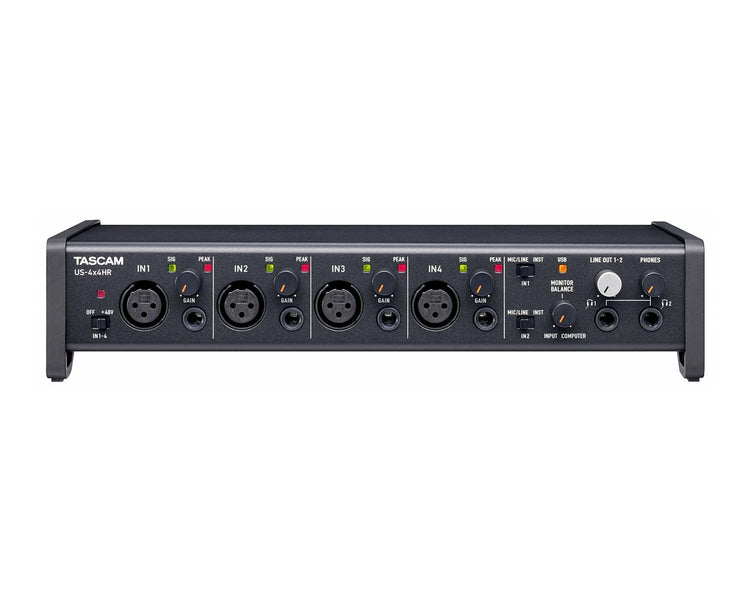TASUS4X4HR - TASCAM US 4x4HR USB Audio MIDI Interface 4xMic or 4xLine or 4 Out Image 2