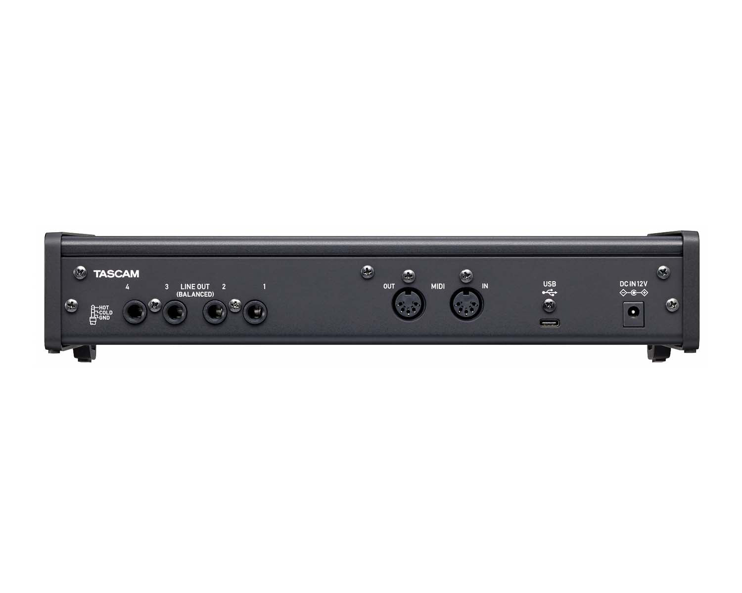 TASUS4X4HR - TASCAM US 4x4HR USB Audio MIDI Interface 4xMic or 4xLine or 4 Out Image 3