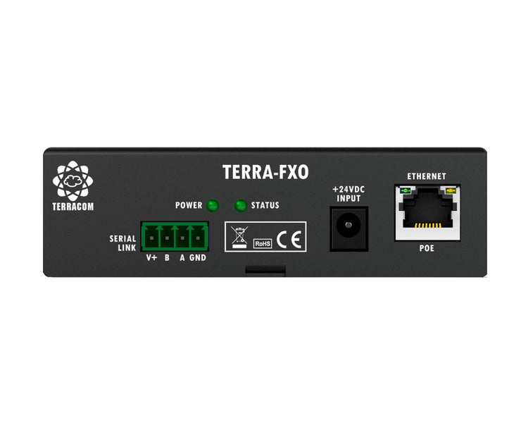 TERRAFXO - Terracom TERRA FXO Full Duplex IP Intercom Terminal 2x Telephone Line Image 1