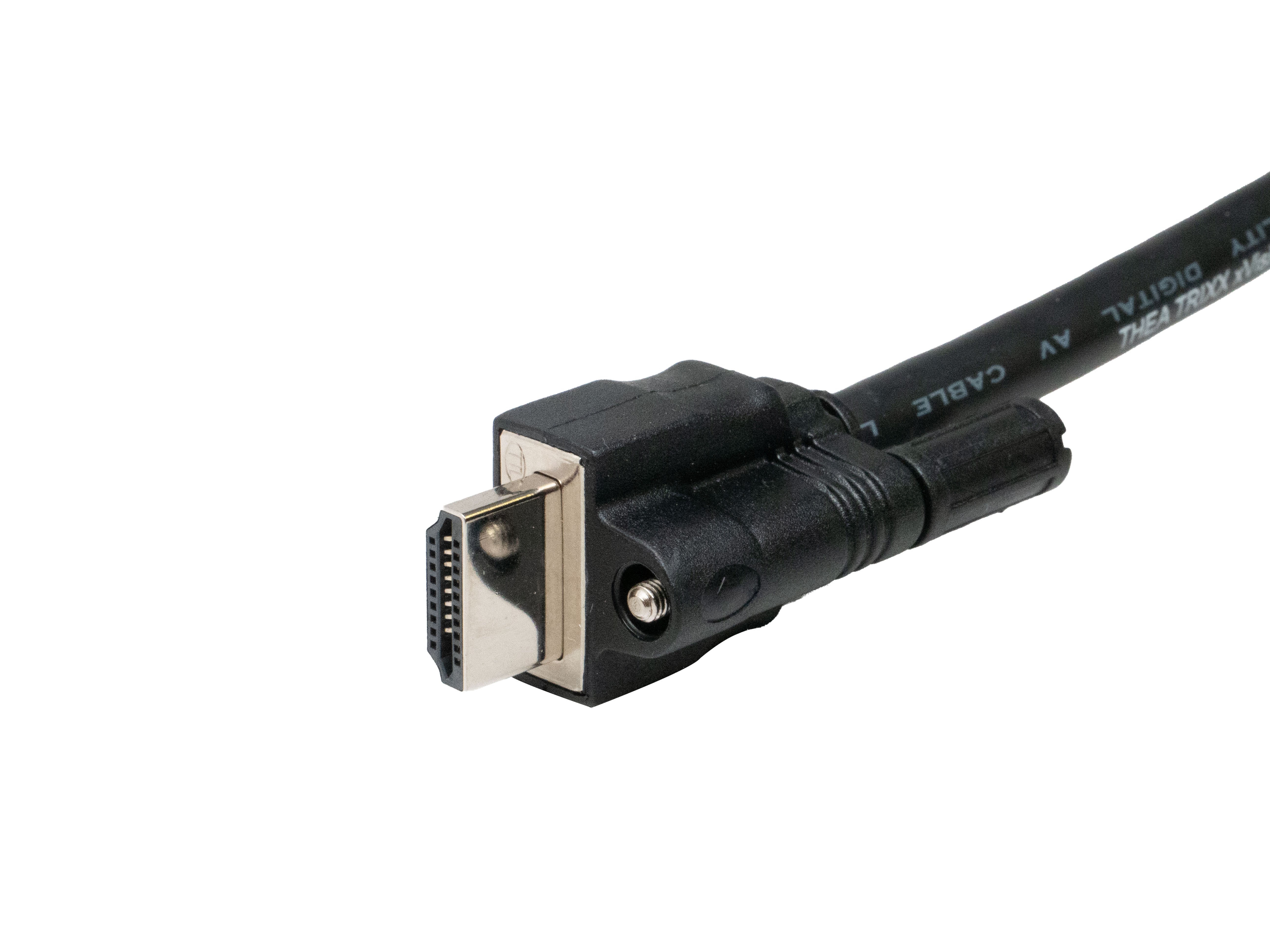 THE14207280 - Theatrixx HDMI 2.0 4K (locking) to HDMI (locking) Premium Cable 2m Image 3