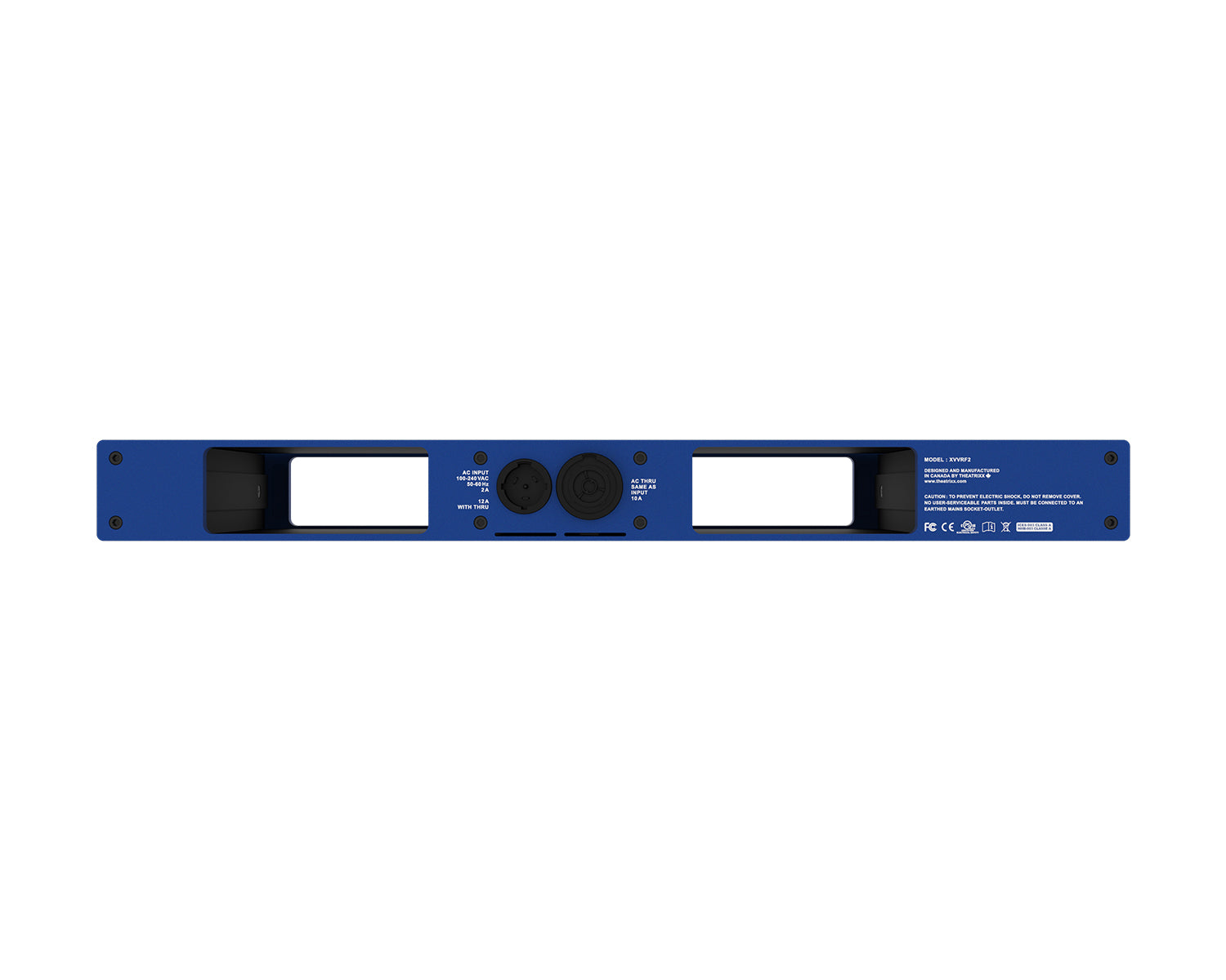 THERF2 - Theatrixx xVision RF2 Reversible 2 Bay Powered Video Converter Chassis 1U Image 2